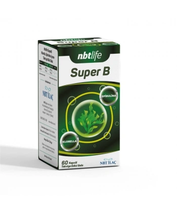 Nbt Life Super B Klorella Spirulina İçeren Takviye Gıda 60 Kapsül