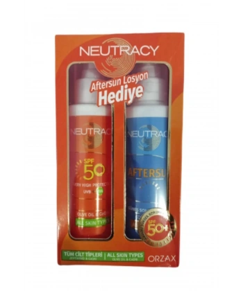 Neutracy Güneş Koruyucu Set Tüm Ciltler İçin (Güneş Losyonu SPF50 150 ml - Aftersun Losyon 150 ml)