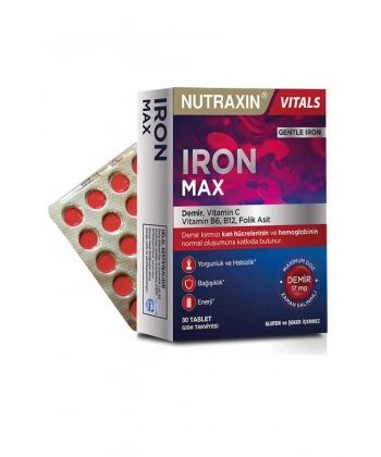 Nutraxin Iron Max 17 mg 30 Tablet