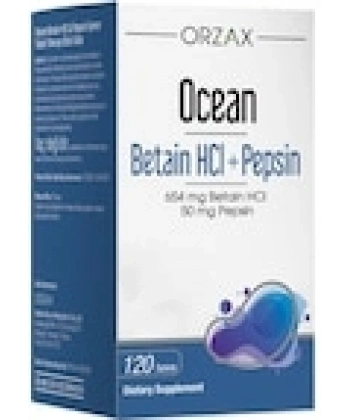 Ocean Betain HCI+ Pepsin Takviye Edici Gıda 120 Tablet