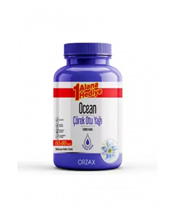 Ocean Çörek Otu Yağı 1000 mg 60 + 60 Kapsül