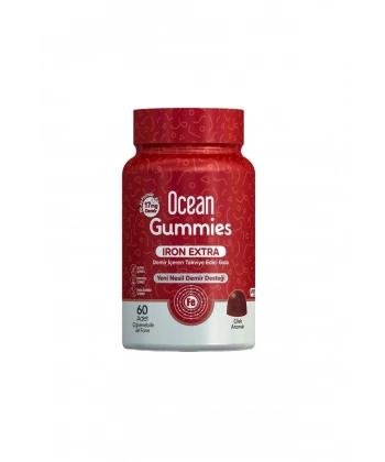 Ocean Gummies Iron Extra 17 mg 60 Çiğnenebilir Jel