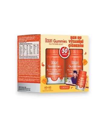 Ocean Gummies Multivitamin Adult 60+60 Jel Form