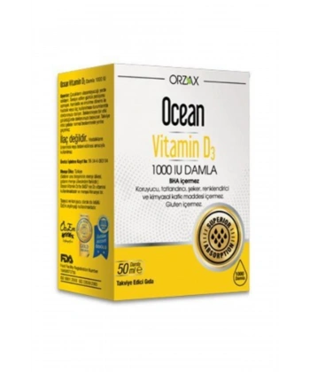 Ocean Vitamin D3 1000 IU Damla 50 ml