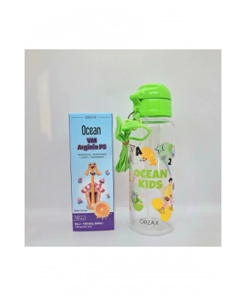 Ocean VM Arginin Ps Ballı Portakal Aromalı Şurup 150 ml + Matara Kofre
