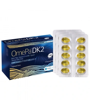 Omepa DK2 Omega 3 & Vitamin D & MENAQ7 50 Yumuşak Kapsül