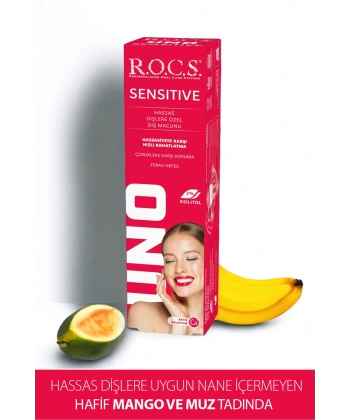 Rocs Uno Sensitive Hassas Dişlere Özel Diş Macunu 60 ml