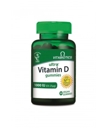 Ultra Vitamin D Gummies 1000IU 50 Vegan Gummies