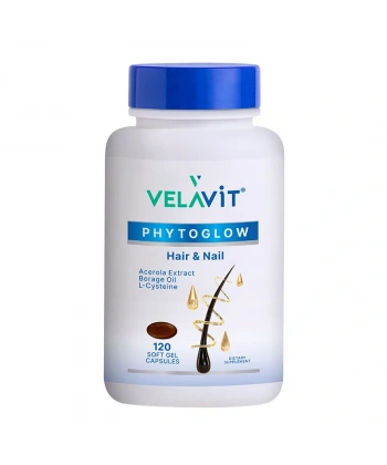 Velavit Phytoglow Hair & Nail 120 Soft Gel Capsules