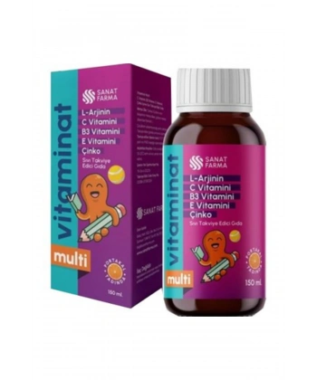 Vitaminat Multi C Vitamini B3 Vitamini E Vitamini Çinko İçeren Takviye Edici 150 ml