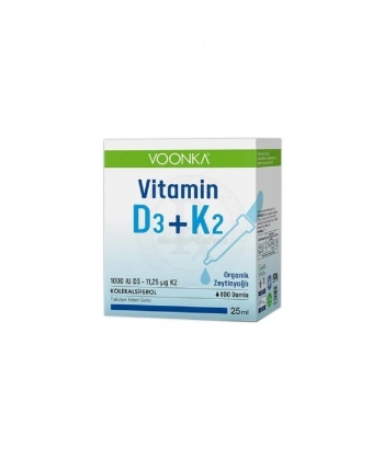 Voonka Vitamin D3+K2 Damla 25 ml
