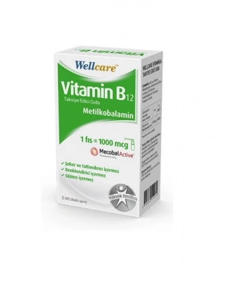 Wellcare Vitamin B12 1000 mcg Sprey 5 ml