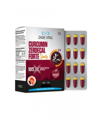 Zade Vital Curcumin Forte Daily Zerdeçal Yağı 1000 mg 40 Kapsül