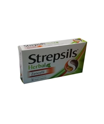 Strepsils Herbal Zencefil Aromalı Boğaz Pastili 16 lı