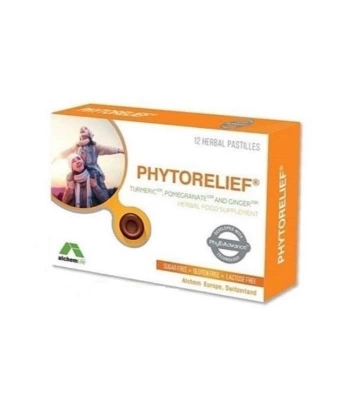 Phytorelief Zerdeçal Nar Kabuğu Zencefil İçerikli 12 li Pastil