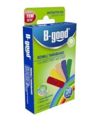 B-GOOD Renkli Yara Bandı 20li