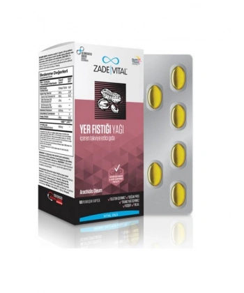 Zade Vital Fıstık Yağı 800 mg 60 Kapsül Blister