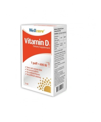 Wellcare Vitamin D3 600 Iu 5 Ml Sprey