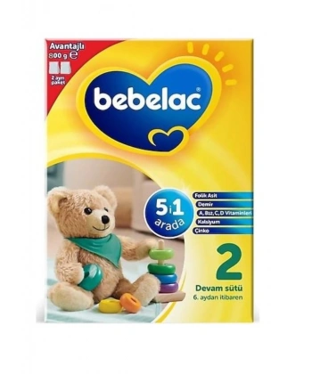 Bebelac 2 Devam Sütü 800 gr 6-9 Ay