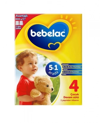 Bebelac 4 Devam Sütü 800 gr 1 Yaş+