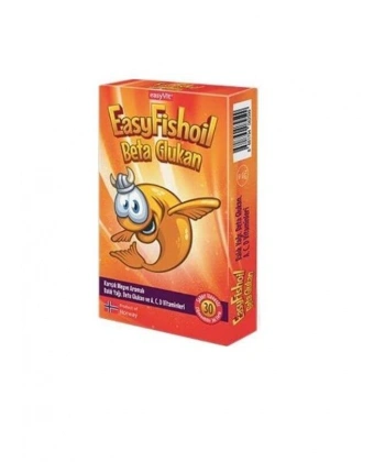 Easyfishoil Beta Glukan Karışık Meyve Aromalı 30 Jel Tablet