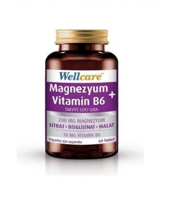 Wellcare Magnezyum + Vitamin B6 60 Tablet