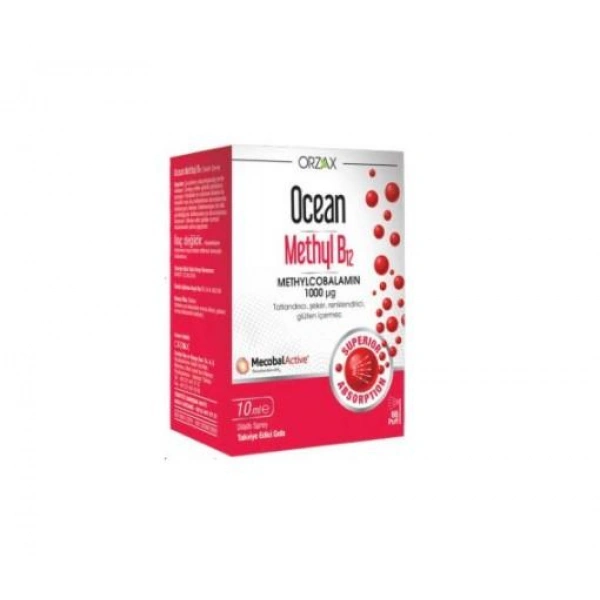 Orzax Ocean Methyl B12 İçeren Takviye Edici Gıda 10 Ml