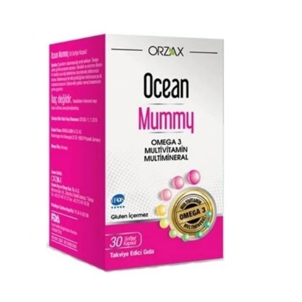 Ocean Mummy Omega 3 Ve Multivitamin İçeren 30 Kapsül