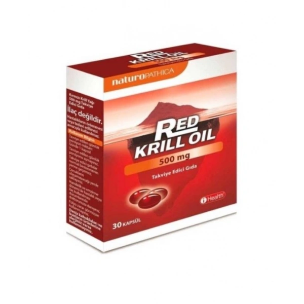 Naturo Pathica Red Krill Oil Besin Takviyesi 500mg 30 Kapsül