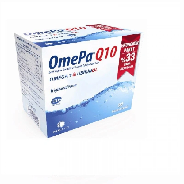 Omepa Q10 Omega3 Ubiquinol 90 Kapsül