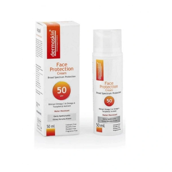 Dermoskin Face Protection SPF 50+ Güneş Koruyucu Krem 50ml