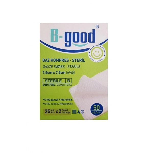 B Good Kompress 7,5cm x 7,5cm 50 Li