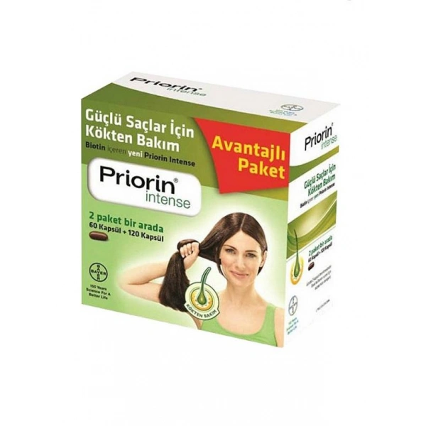 Priorin Intense Avantajlı Paket 120 + 60 Kapsül