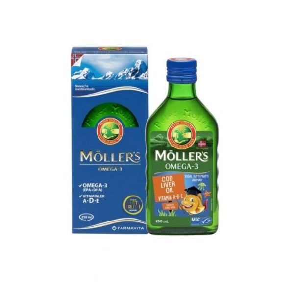 Möllers Omega-3 Balık Yağı Şurubu Tutti Frutti 250 ml