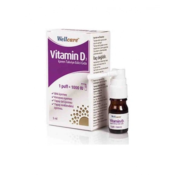 Wellcare Vitamin D3 1000 IU 5 ml