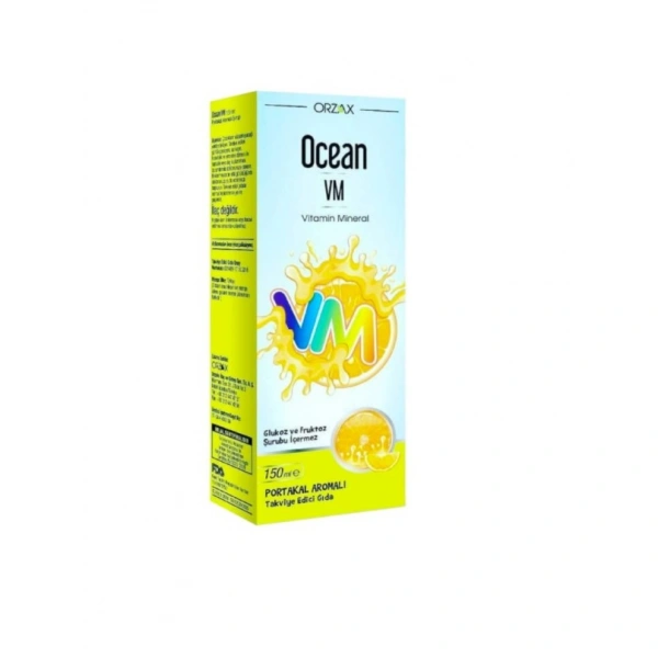 Ocean Vitamin Mineral VM Şurup Portakal Konsantreli 150 ml