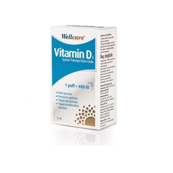 Wellcare Vitamin D3 400 IU 5 ml