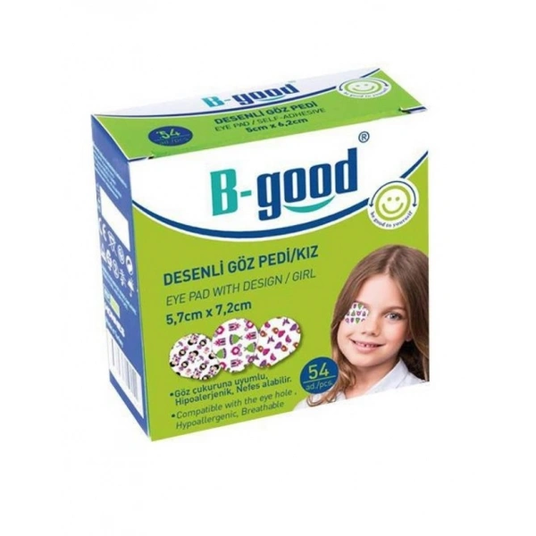 B-Good Desenli Göz Pedi Kız 5,7cm x 7,2cm - 54 Lü