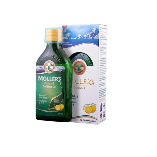 Möllers Omega 3 Limonlu Balık Yağı Şurubu 250 ml
