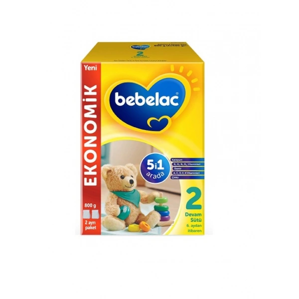 Bebelac 2 Devam Sütü 800 gr 6-9 Ay
