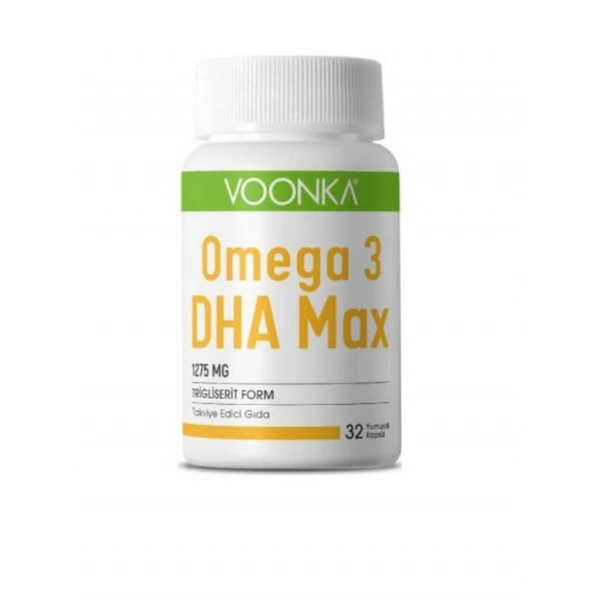 Voonka Omega-3 DHA Max 1275 mg 32 Kapsül