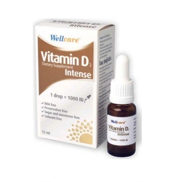 Wellcare Vitamin D3 Intense 1000 IU 12 ml