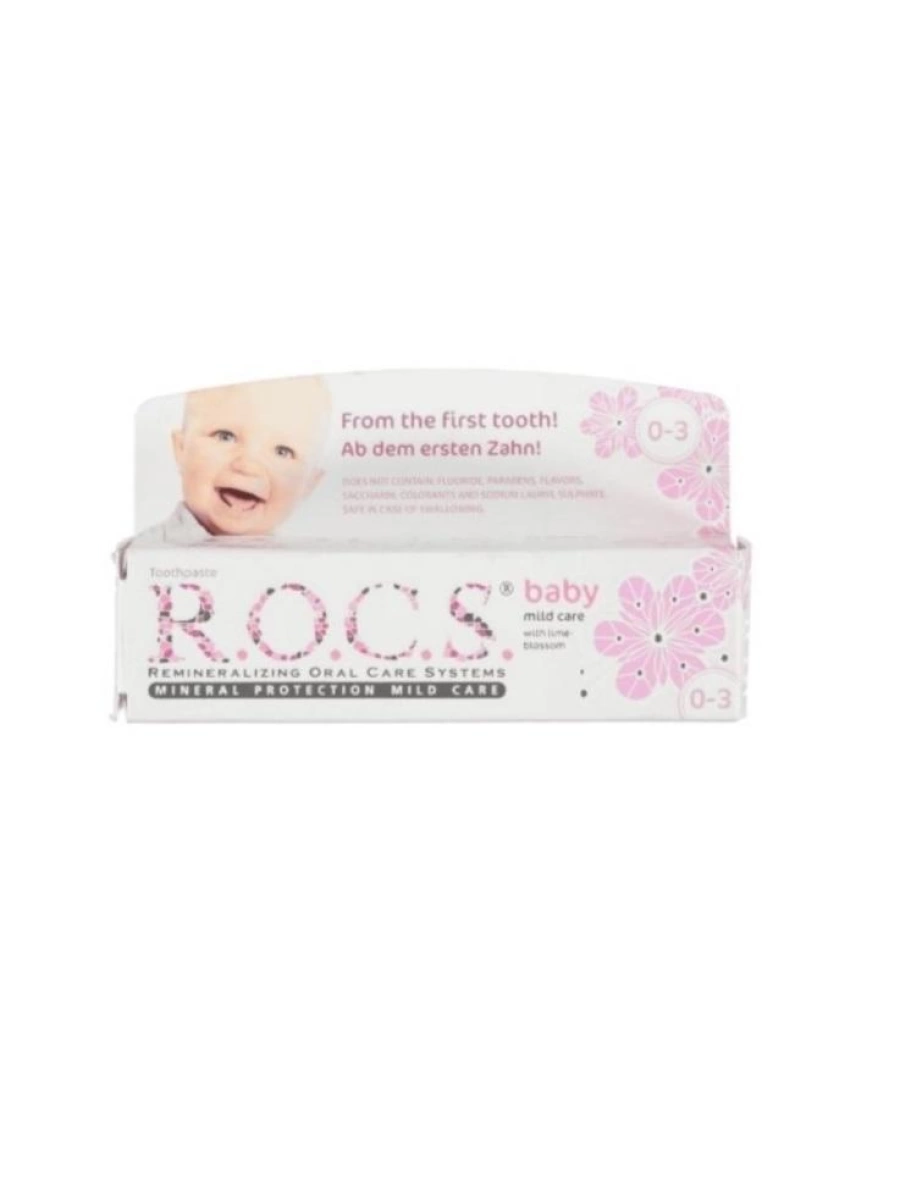 Rocs Baby Ihlamur Özlü Yutulabilir Diş Macunu 0-3 Yaş 35 ml