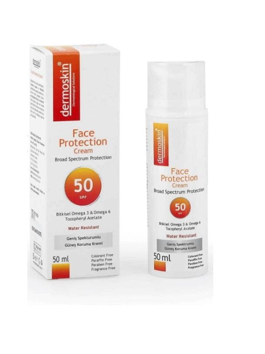 Dermoskin Face Protection SPF 50+ Güneş Koruyucu Krem 50ml