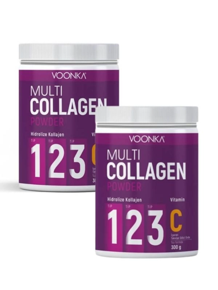Voonka Multi Collagen Podwer 300 Gr 2 Li Paket Yaza Hazırlık Güzellik Paketi