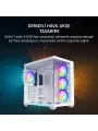 JAMES DONKEY STARK S801 7X ARGB 650W GAMING CASE WHITE