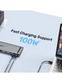 UNITEK UHUB11+ USB-C DISPLAYLINK 4K BAGLANTI ISTASYONU (D1147AGY01)