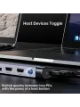 UNITEK UHUB15+ USB-C 4K BAGLANTI ISTASYONU (D1106AGY01)