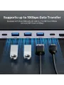 UNITEK UHUB15+ USB-C 4K BAGLANTI ISTASYONU (D1106AGY01)