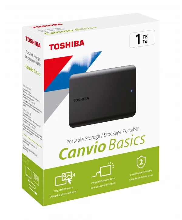 1TB CANVIO BASICS 2.5 USB3.2 G1 TOSHIBA HDTB510EK3AA